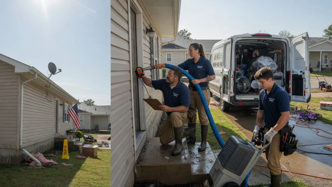 Ceiling Water Damage Restoration in Highland, IL near me